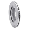 R1 Concepts Brake Rotor Drilled and Slotted Silver Fits Hyundai Ioniq