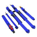 NRG SFI 16.1 5PT 3in. Padded Seat Belt Harness / Latch Link - Blue