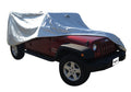 Multiguard All Weather, Rain or Shine, Custom Vehicle Covers (includes lock, cable and storage bag) for 2007-2018 Jeep Wrangler JK 2-Door, Silver Rampage