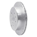 R1 92-06 Mazda 929 Rear Left Drilled & Slotted Silver Brake Rotor