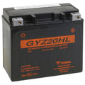 12 V HIGH PERFORMANCE FACTORY ACTIVATED AGM BATTERY GYZ20HL (W/BUILT IN BRASS NU
