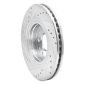 DFC 05-09 Ford Freestyle Front Right Drilled & Slotted Silver Brake Rotor