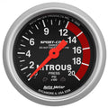 Autometer Sport-Comp 52mm 0-2000 PSI Mechanical Nitrous Pressure Gauge