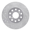 R1 92-95 Toyota MR2 Rear Left Drilled & Slotted Silver Brake Rotor