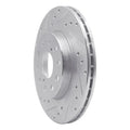 R1 92-95 Toyota MR2 Rear Left Drilled & Slotted Silver Brake Rotor