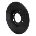 R1 71-89 Peugeot 604 Rear Left Drilled & Slotted Black Brake Rotor