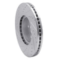DFC 06-21 Subaru Legacy Front Right Drilled & Slotted Silver Brake Rotor
