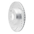 R1 87-90 Acura Legend Front Left Drilled & Slotted Silver Brake Rotor