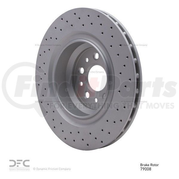 DFC 14-22 Maserati Quattroporte Rear Drilled Hi-Carbon Alloy Geomet Coated Rotor