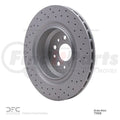 DFC 14-22 Maserati Quattroporte Rear Drilled Hi-Carbon Alloy Geomet Coated Rotor