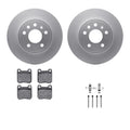 R1 Concepts Brake Rotor- Carbon Coated with Ceramic Pads Hdw Fits Chevrolet Astra