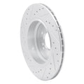 DFC 00-06 BMW M3 Rear Right Drilled & Slotted Silver Brake Rotor