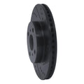 R1 06-19 Scion IQ Front Right Drilled & Slotted Black Brake Rotor