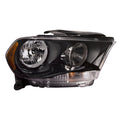 RH HEADLAMP ASSY COMPOSITE; HALOGEN; BLACK TRIM; DURANGO 1113