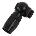 Fragola -10AN Straight Banjo Hose End - Black