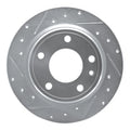 R1 88-91 BMW M3 Rear Left Drilled & Slotted Silver Brake Rotor
