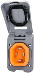 50 AMPNONMETALLIC INLET W/ GRAY COVER ASSEMBLY