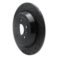 R1 06-12 Mercedes-Benz R320 Rear Left Drilled & Slotted Black Brake Rotor