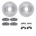 R1 93-01 Acura Integra Front Brake Rotor Set w/Optimum OE Pads and Hardware
