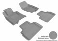 3D MAXpider 2009-2017 Infiniti QX70/FX35/50/50S Kagu 1st & 2nd Row Floormats - Gray