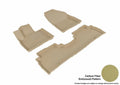 3D MAXpider 2016-2020 Kia Sorento 5-Seat Kagu 1st & 2nd Row Floormats - Tan