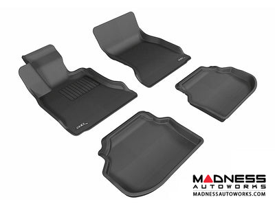 3D MAXpider 2011-2014 BMW 5 Series F10 Kagu 1st & 2nd Row Floormats - Black