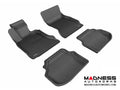 3D MAXpider 2011-2014 BMW 5 Series F10 Kagu 1st & 2nd Row Floormats - Black