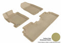 3D MAXpider 2006-2011 Honda Civic Sedan Kagu 1st & 2nd Row Floormats - Tan