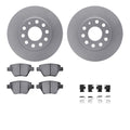 DFC 05-16 Audi A3 Rear Geospec Rotors with 5000 Advanced Brake Pads w/Hardware