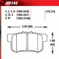 Hawk 06+ Civic Si HPX Motorsports Brake Pads Rear