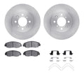 R1 96-14 Acura EL Front Brake Rotor Set w/Optimum OE Pads and Hardware