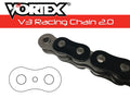 Vortex Racing V3 2.0 Chain 520RX3-124- Gold