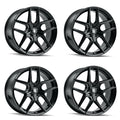 Touren 3279 TR79 17x8 / 5x108 BP / 35mm Offset / 63.5mm Hub Gloss Black Wheel