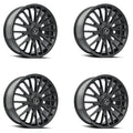 Kraze KR185 Double Down 17x8 / 5x112/120 BP / 38mm Offset / 74.1mm Hub Gloss Black Wheel