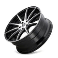 Kraze KR194 Cosmos 17x8 / 5x114.3 BP / 38mm Offset / 72.62mm Hub Gloss Black Machined Wheel