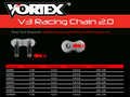 Vortex Racing V3 2.0 Chain and Sprocket Kit 3271-15,641AS-46,G520SX3-120- Gold