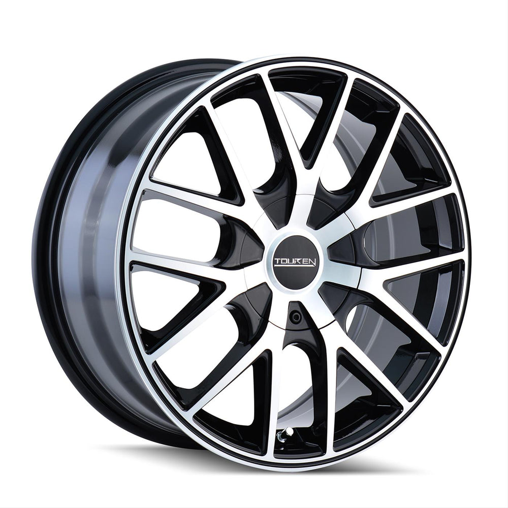 Touren 3260 TR60 17x7.5 / 5x108/114.3 BP / 42mm Offset / 72.62mm Hub Gloss Black Machined Wheel