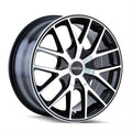 Touren 3260 TR60 17x7.5 / 5x108/114.3 BP / 42mm Offset / 72.62mm Hub Gloss Black Machined Wheel
