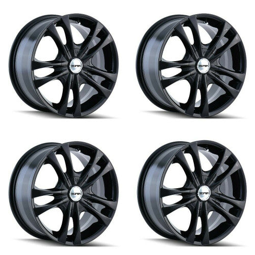Touren 3222 TR22 17x7 / 5x105/114.3 BP / 40mm Offset / 72.62mm Hub Gloss Black Wheel