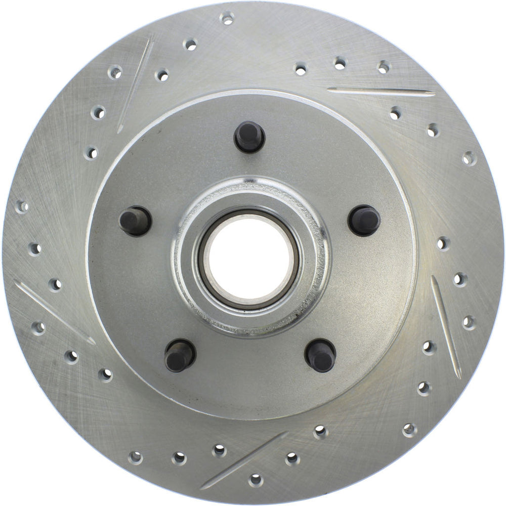 Select Sport Drilled and Slotted Rotor Right