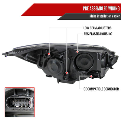 EURO HEADLIGHTS CHROME HOUSING