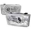 LED PROJECTOR HEADLIGHT CHROME HOUS
