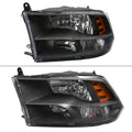 QUAD LAMP HEADLIGHTS BLACK