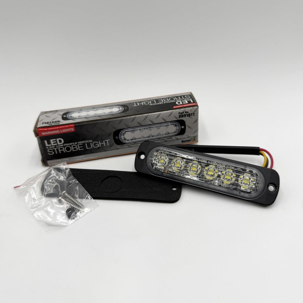 LIGHT,STROBE,4-3/8IN,6-LED,CLEAR
