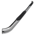 3 INCH ROUND STAINLESS FINISH SIDE