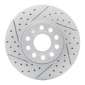 R1 05-25 Audi Q2 (Mexico) Front Left Drilled & Slotted Geo-Carbon Rotor