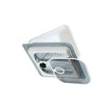 12V POWERED ROOF VENT WHITE DOME POLAR WHITE SCREEN FRAME CLAMPIN