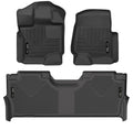 Husky Liners 17-19 Ford F250 Super Duty CC w/Storage Box Front & 2nd Seat Weatherbeater Floor Liners
