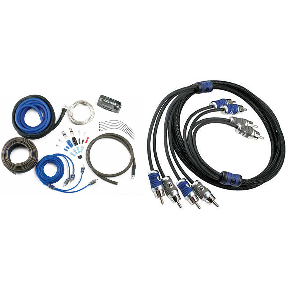 K-SERIES 8AWG AMP KIT W/ 2CH INTERCONNECTS; RoHS COMPLIANT