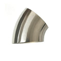 Ticon Industries 5.0in Diameter 45 Degree 1D/5in CLR 2mm /.059in Wall Thickness Titanium Elbow